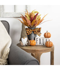 White Washed Wood Autumn Harvest Fall Sign White