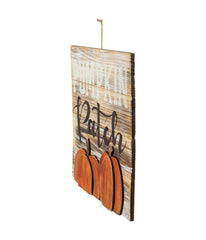 Pumpkin Patch Fall Harvest Wall Sign Orange