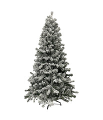 Heavily Flocked Madison Pine Artificial Christmas Tree, 6.5'