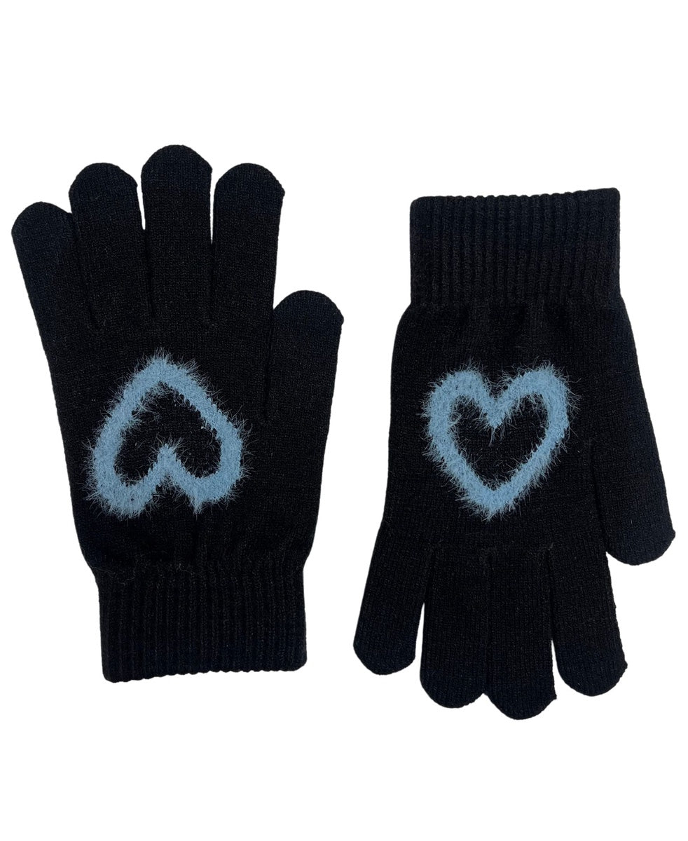  Marcus Adler Heart Eyelash Glove - S/M - Bonton