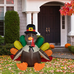 Inflatable Turkey Fall Harvest Outdoor Decoration - 6'