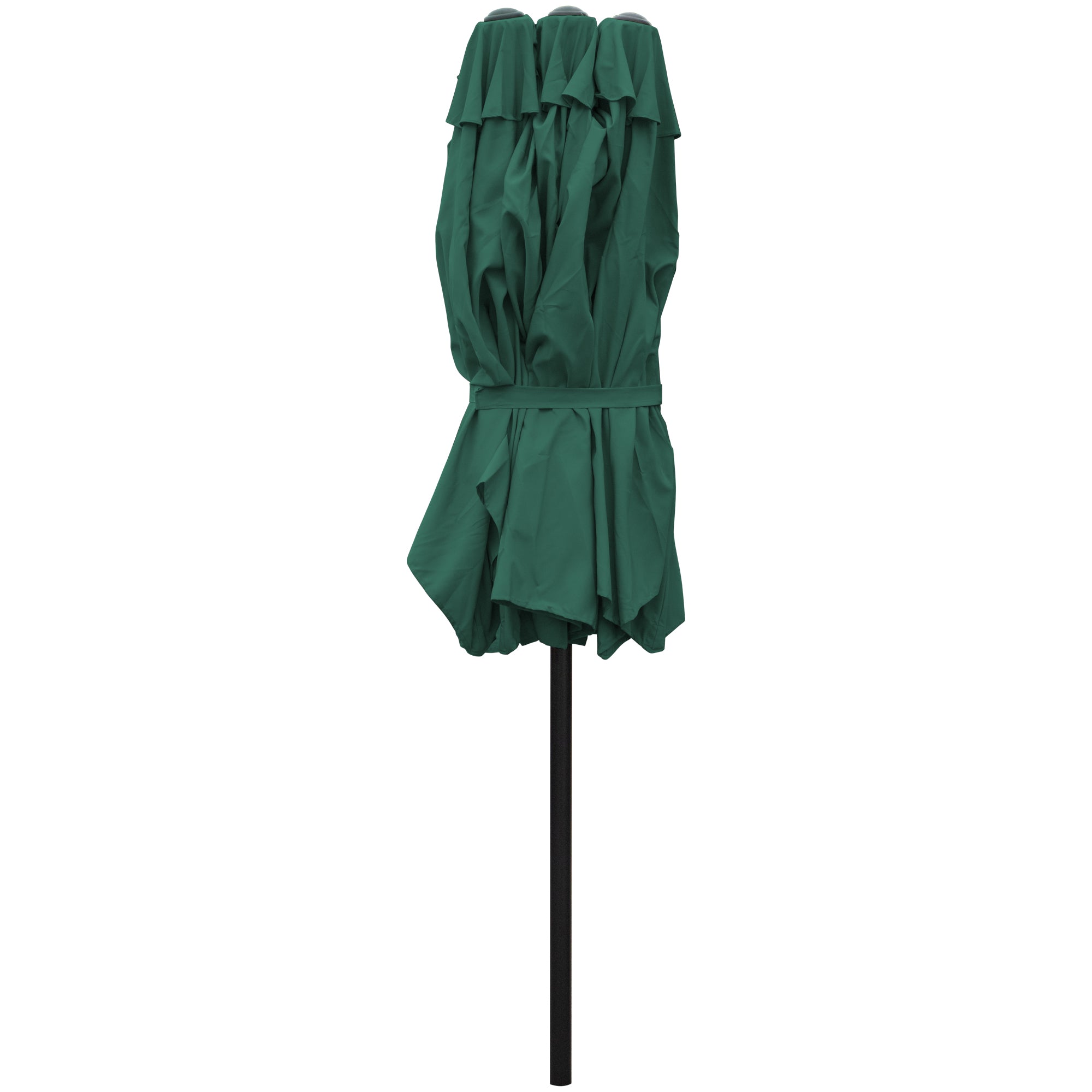  NorthLight 15' Outdoor Patio Market Umbrella with Hand Crank - Green - Bonton