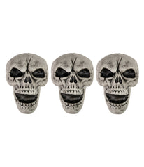 Skull Stakes Outdoor Yard Halloween Decorations Set of 3