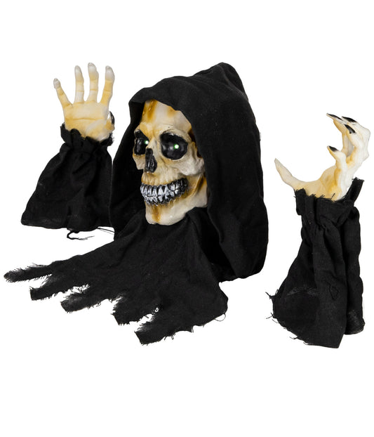 Lighted Grim Reaper with Sound Outdoor Halloween Decoration