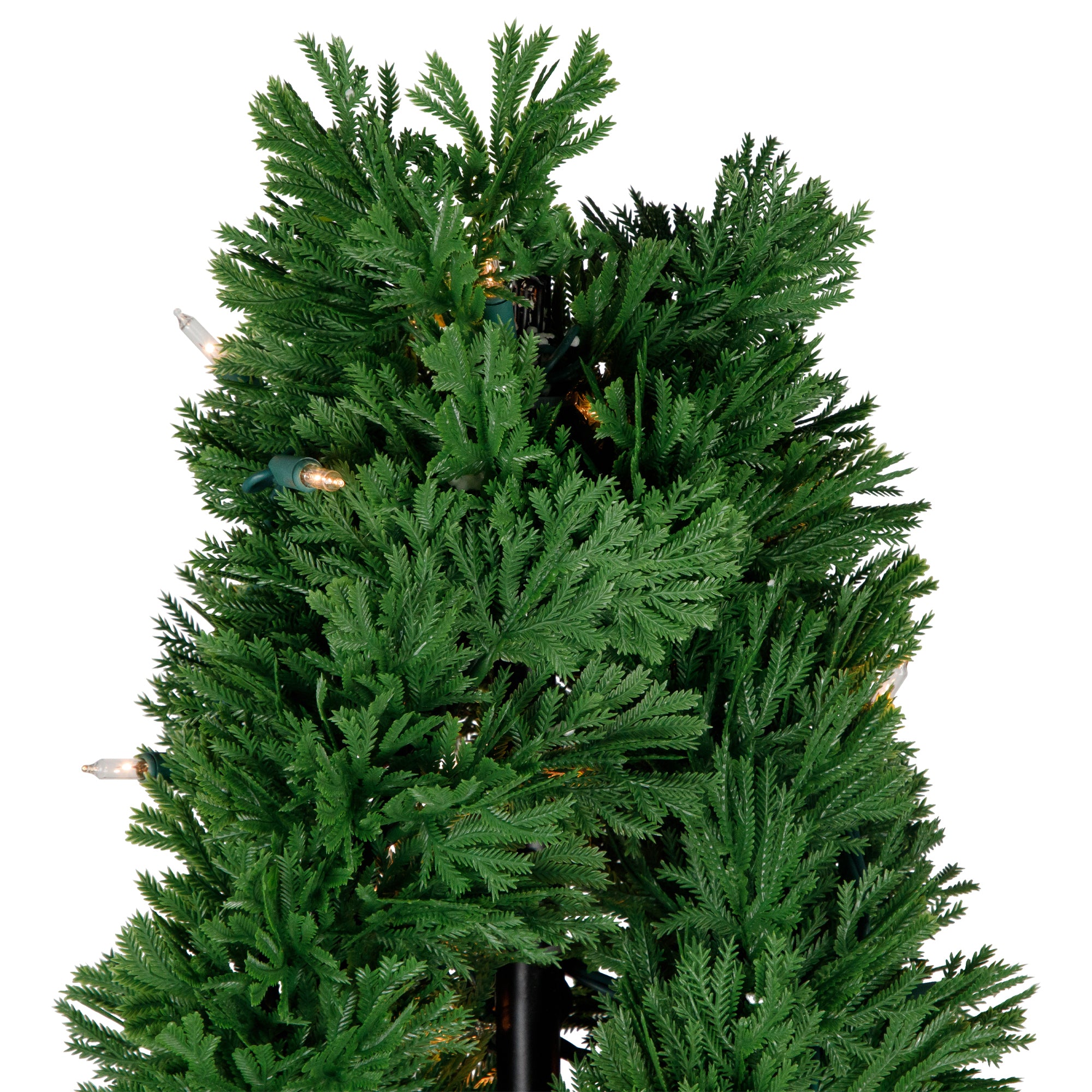  NorthLight 4.5' Pre-Lit Artificial Cedar Double Spiral Topiary Tree in Urn Style Pot Clear Lights - Green - Bonton