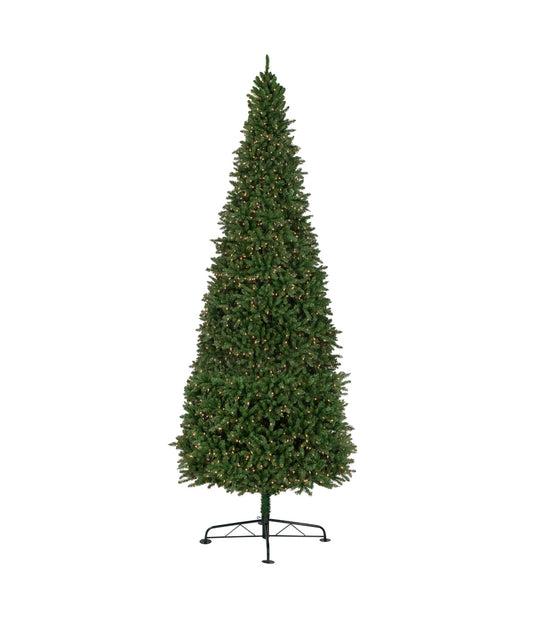 Pre-Lit Genoa Fraser Fir Slim Artificial Christmas Tree Clear Lights, 15'