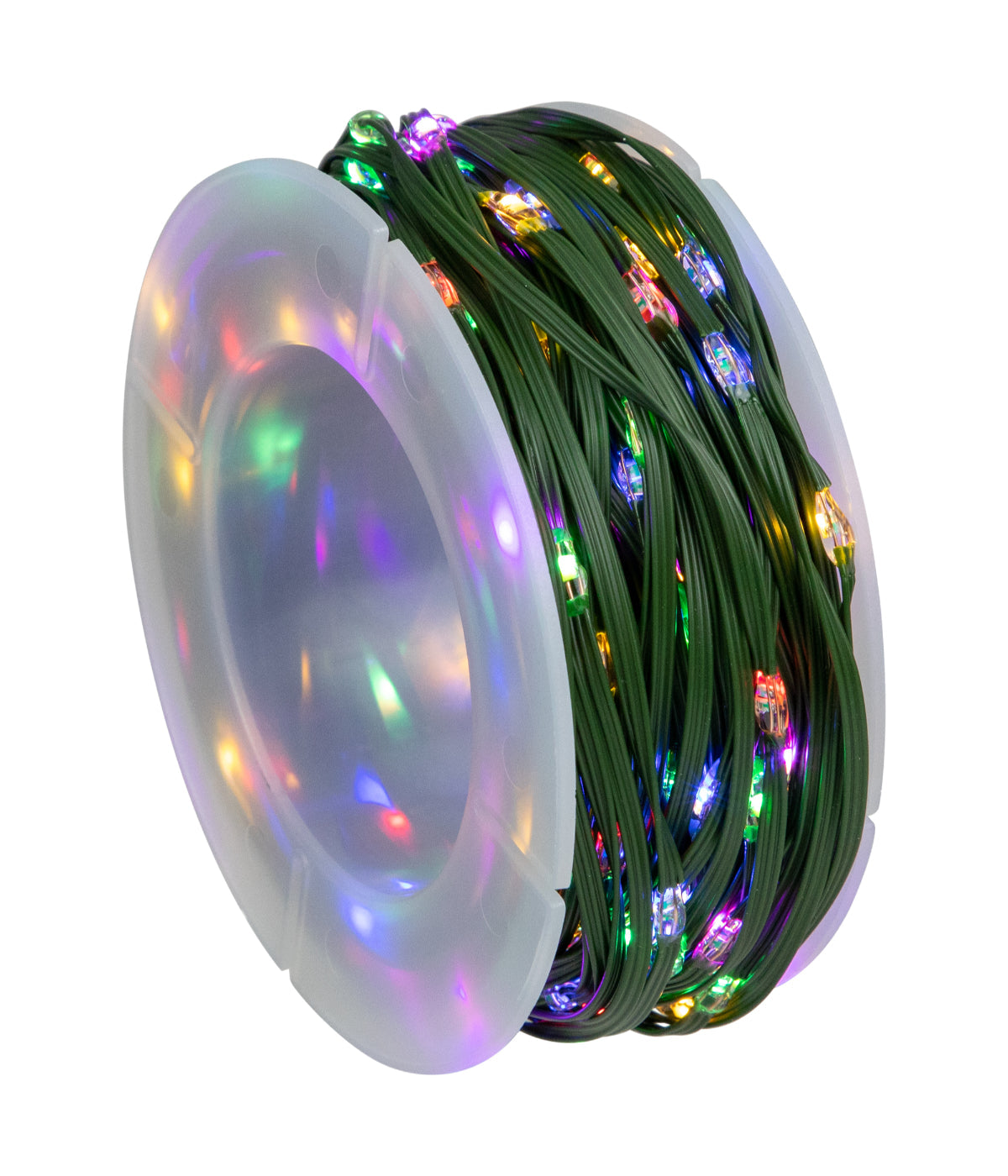  Color Changing Christmas LED 200 Count Fairy Lights, 64.5' on Green Wire - Green - Bonton