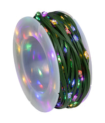 Color Changing Christmas LED 200 Count Fairy Lights, 64.5' on Green Wire