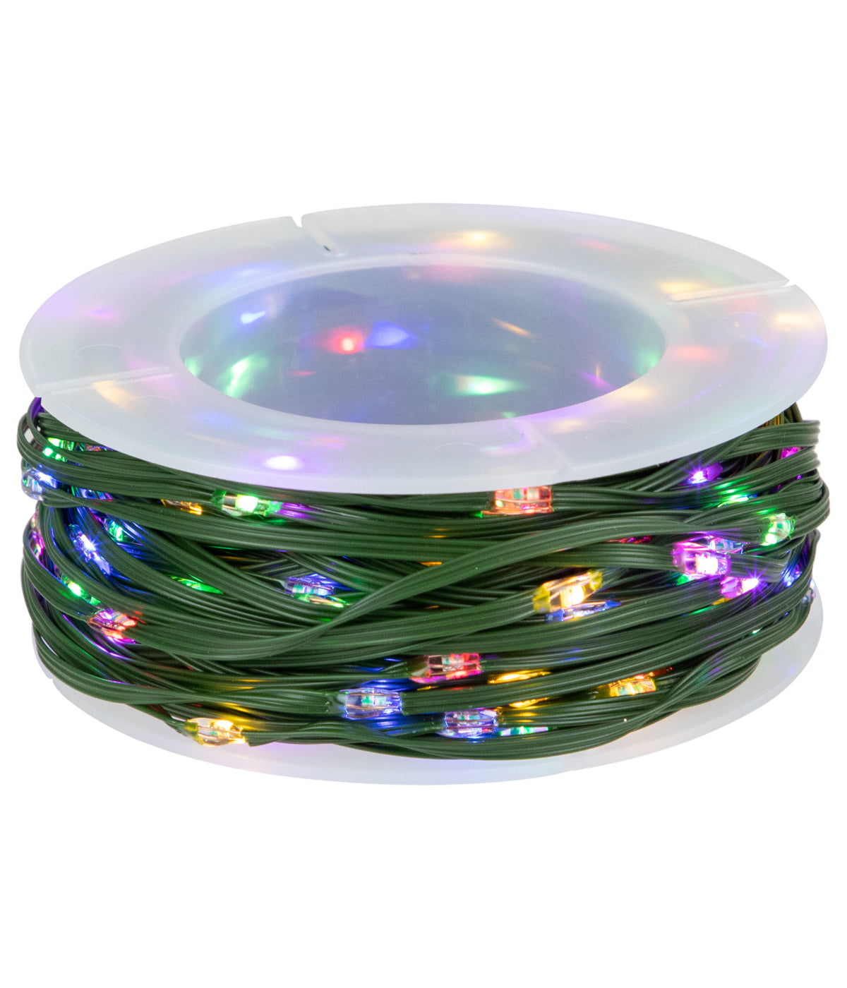  Color Changing Christmas LED 200 Count Fairy Lights, 64.5' on Green Wire - Green - Bonton