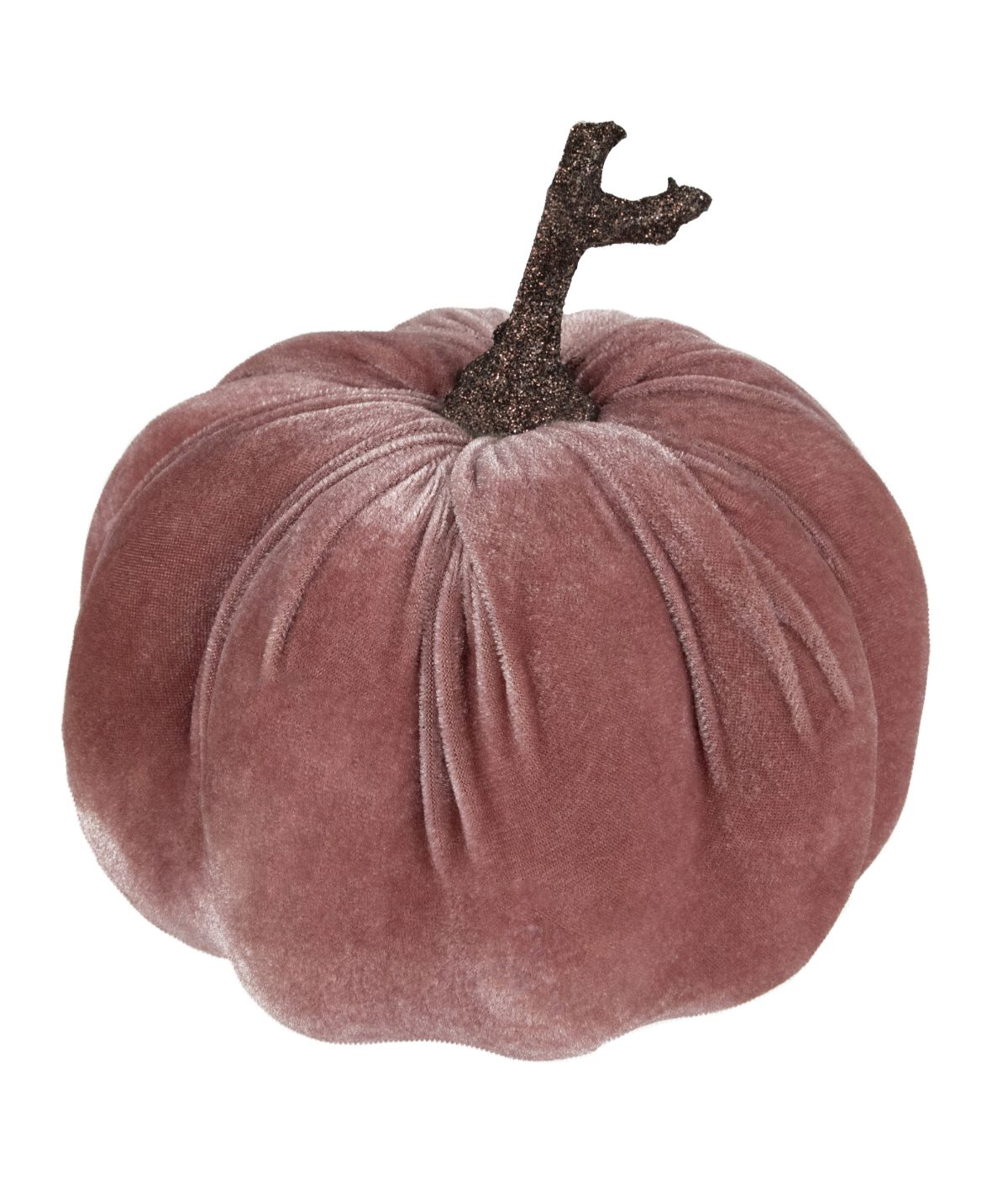  NorthLight Pink Velour Pumpkin Fall Harvest Decoration Orange - Orange - Bonton