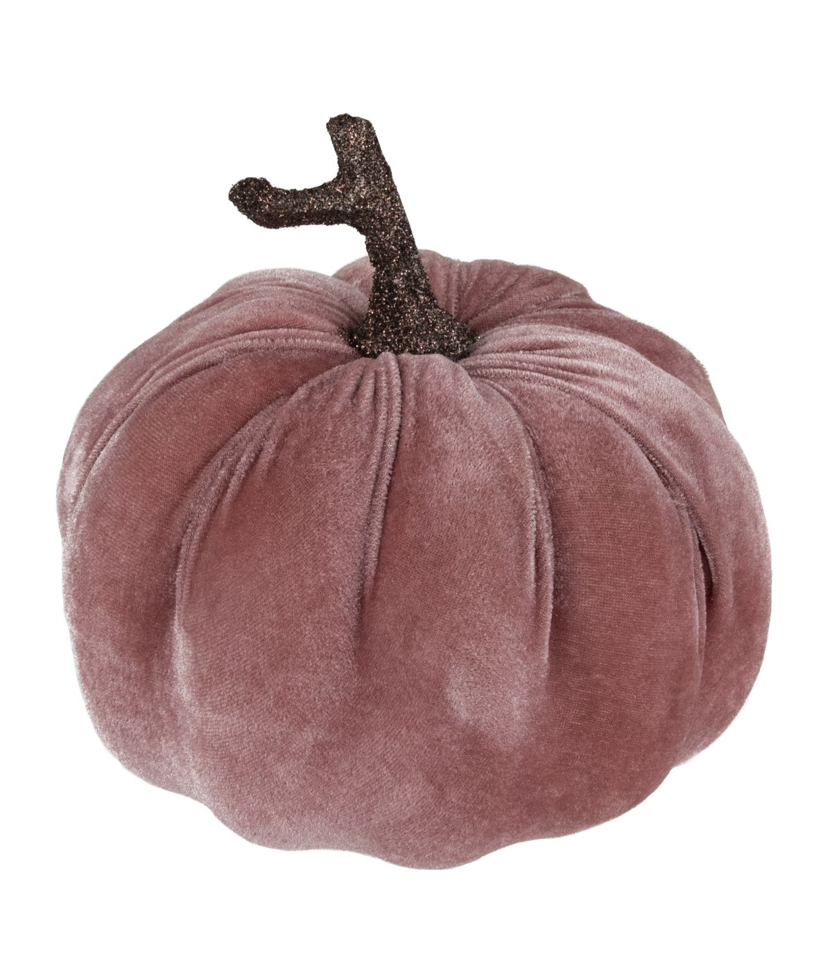  NorthLight Pink Velour Pumpkin Fall Harvest Decoration Orange - Orange - Bonton