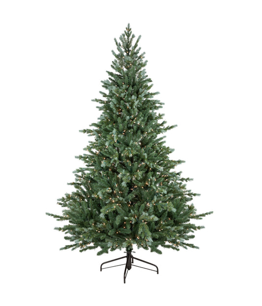 Blue Spruce Artificial Christmas Tree with Pre-Lit Clear Lights, 9'
