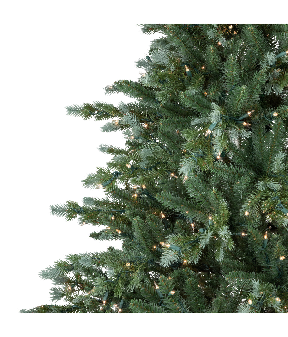  Blue Spruce Artificial Christmas Tree with Pre-Lit Clear Lights, 9' - Green - Bonton