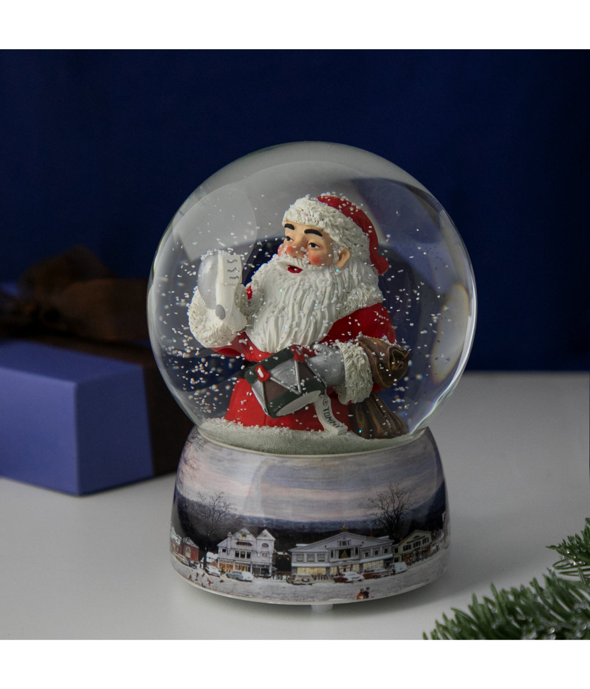  Norman Rockwell 'A Drum For Tommy' Christmas Snow Globe, 6.5