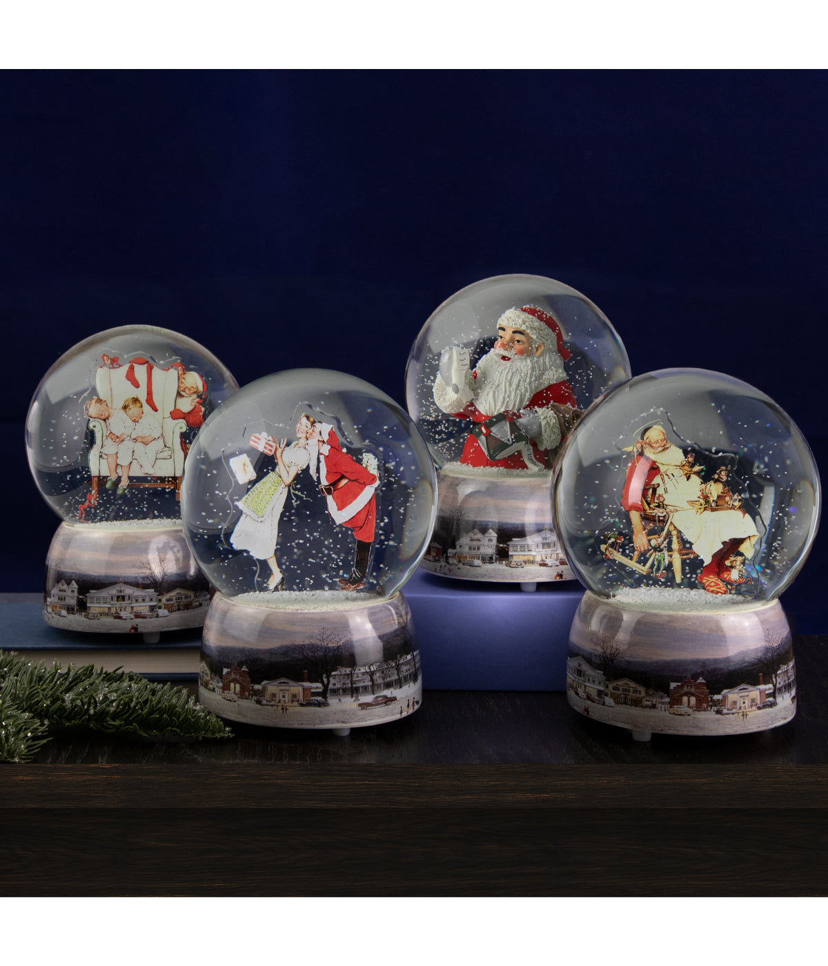  Norman Rockwell 'A Drum For Tommy' Christmas Snow Globe, 6.5