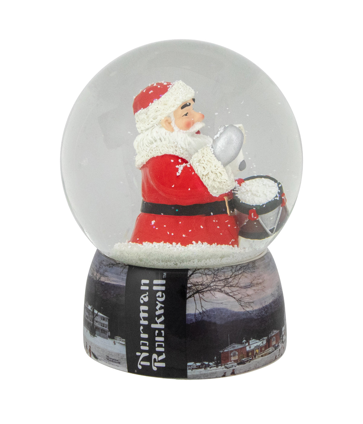  Norman Rockwell 'A Drum For Tommy' Christmas Snow Globe, 6.5