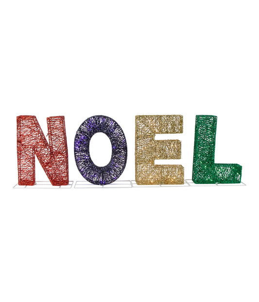 Noel Multi-Color LED Lighted Outdoor Christmas Decoration, 46"