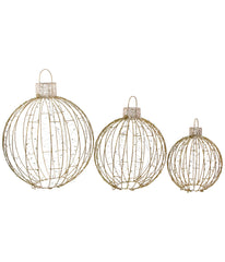 Christmas Ornaments Yard LED Lighted Decoration Set of 3