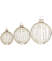 Christmas Ornaments Yard LED Lighted Decoration Set of 3