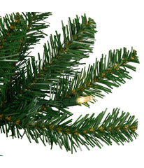 Manchester Pine Artificial Christmas Tree Dual with Pre-Lit LED Lights, 7.5'