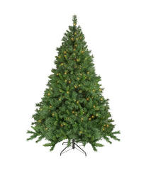 Chatham Pine Artificial Christmas Tree with Pre-Lit Clear Lights, 6.5'