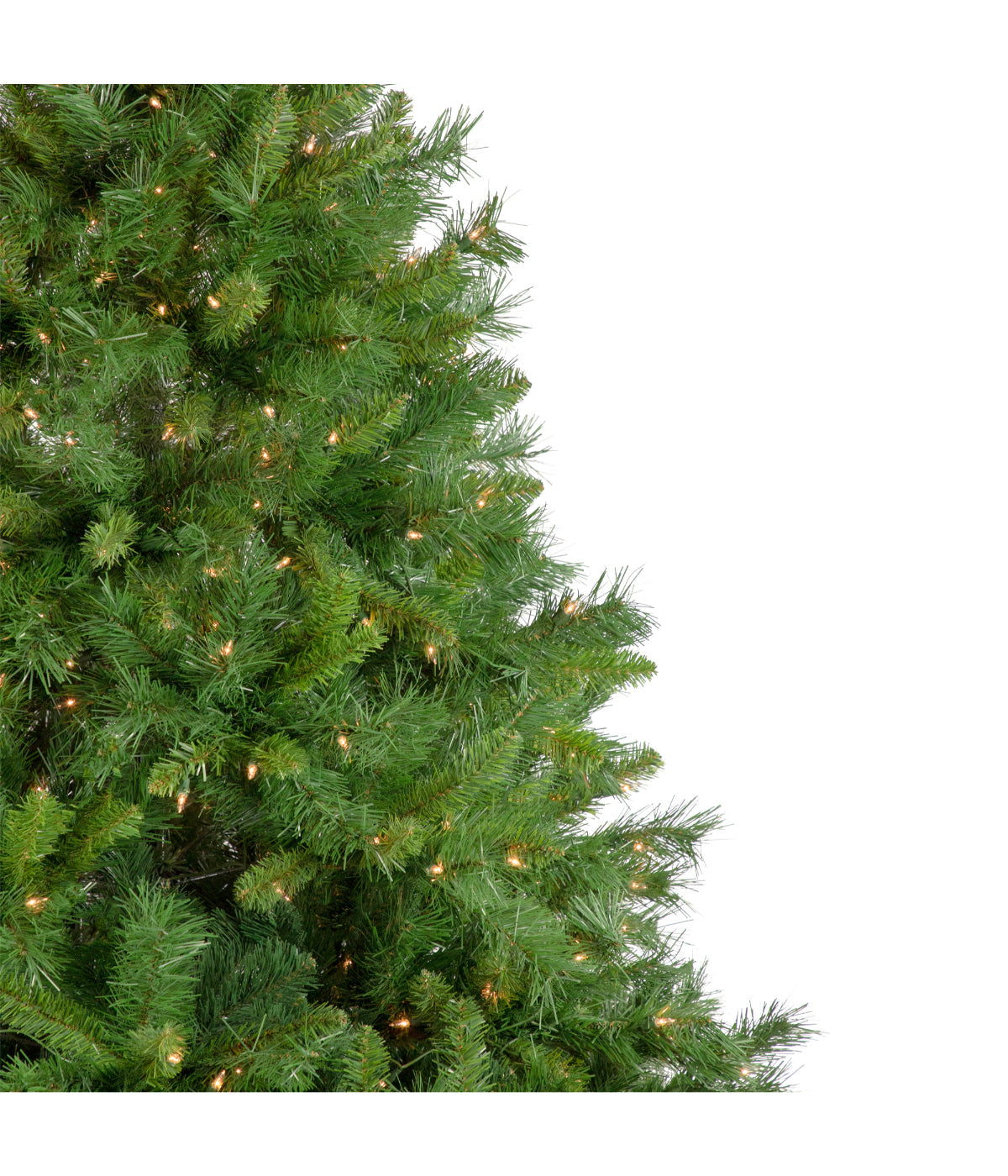  NorthLight Chatham Pine Artificial Christmas Tree with Pre-Lit Clear Lights, 6.5' - Green - Bonton