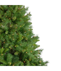 Chatham Pine Artificial Christmas Tree with Pre-Lit Clear Lights, 6.5'