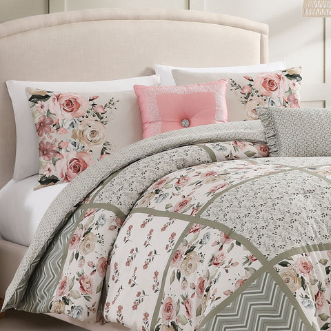 Bebejan Sage Serenity 5 Piece Reversible Comforter Set