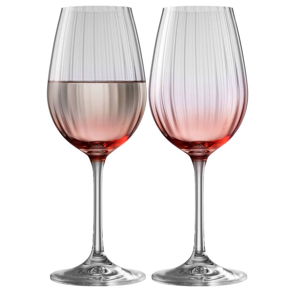  Galway Crystal Erne Colour Wine Glasses Set of 2 - Amethyst - Bonton