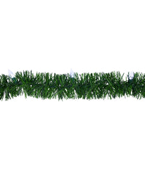 Pre-Lit Pine Artificial Christmas Garland with White LED Faceted Lights, 18'