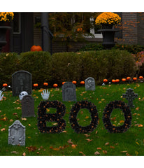 Lighted Boo Sign Halloween Decoration