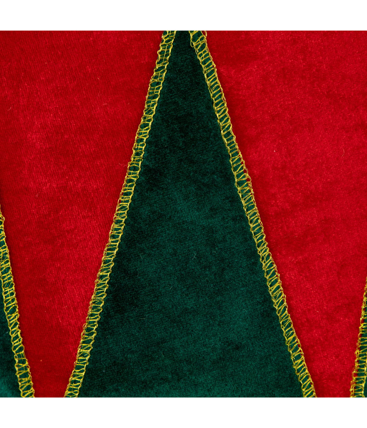  Red and Green Drum with White Trim Christmas Tree Collar - Red - Bonton