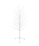 White Birch Christmas Twig Tree LED Lighted with Cool White Lights, 5'