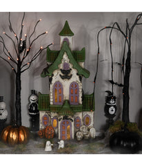 Lighted Haunted House Halloween Decoration