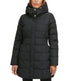  Cole Haan Box Quilt Down Zip Front Coat Dark Black - Dark Black - Bonton