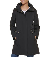 Packable Hooded Anorak Raincoat Black