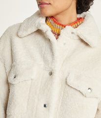 Faux Shearling Shirt Jacket