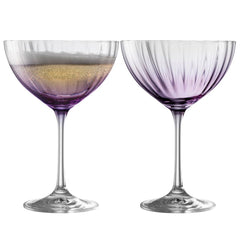 Erne Colour Cocktail/Champagne Glasses Set of 2