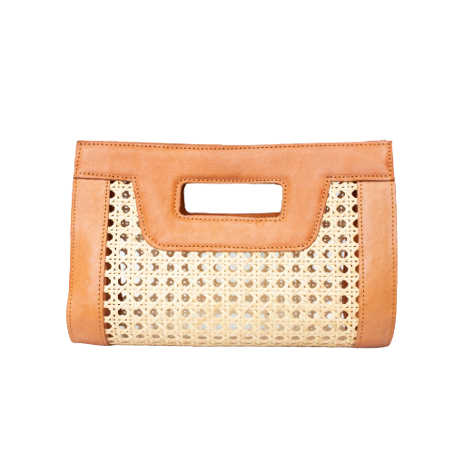  Jelavu Jelavu Venice Mini - Cane Leather Clutch - Black - Bonton