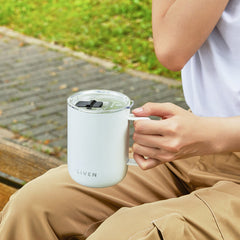 Liven Glow™ Ceramic-Coated  Stainless Steel Camp Mug 16 Oz