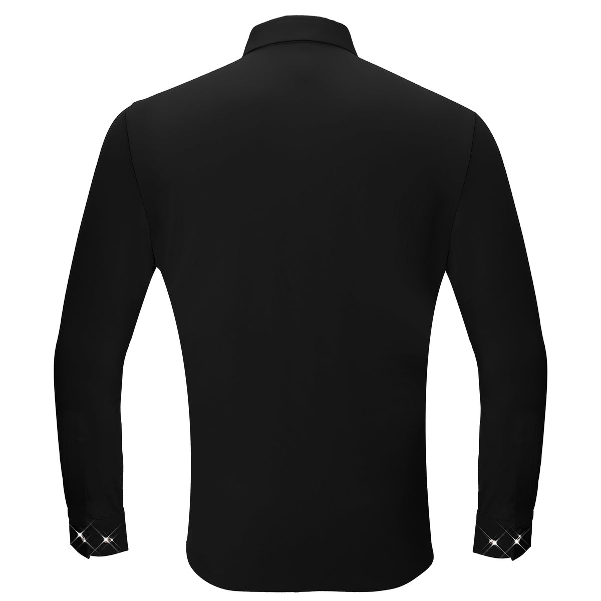  Barocco Climbing Heights Rhinestone Button-Up Shirt BLACK - BLACK - Bonton