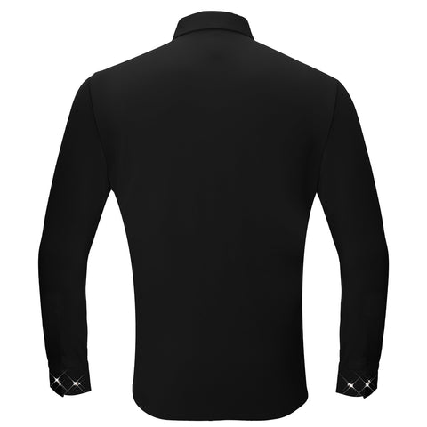 Climbing Heights Rhinestone Button-Up Shirt BLACK