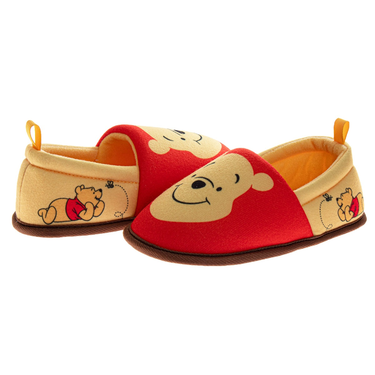  Josmo Disney Winnie the Pooh Boys/Girls Slippers  - Pooh Plush Warm Soft Aline Comfy Lightweight House Shoes (5-10 Toddler) - 3-4 - Bonton