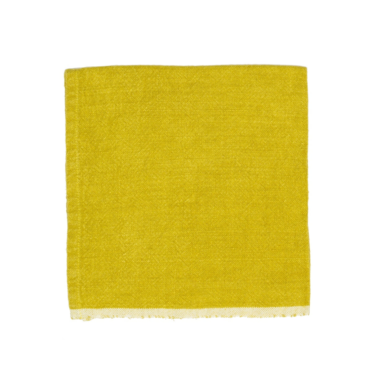  Caravan Chunky Linen Napkins, Set of 4 - Lime - Bonton