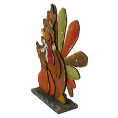 13" LED Lighted Turkey With Pumpkin Fall Harvest Decoration