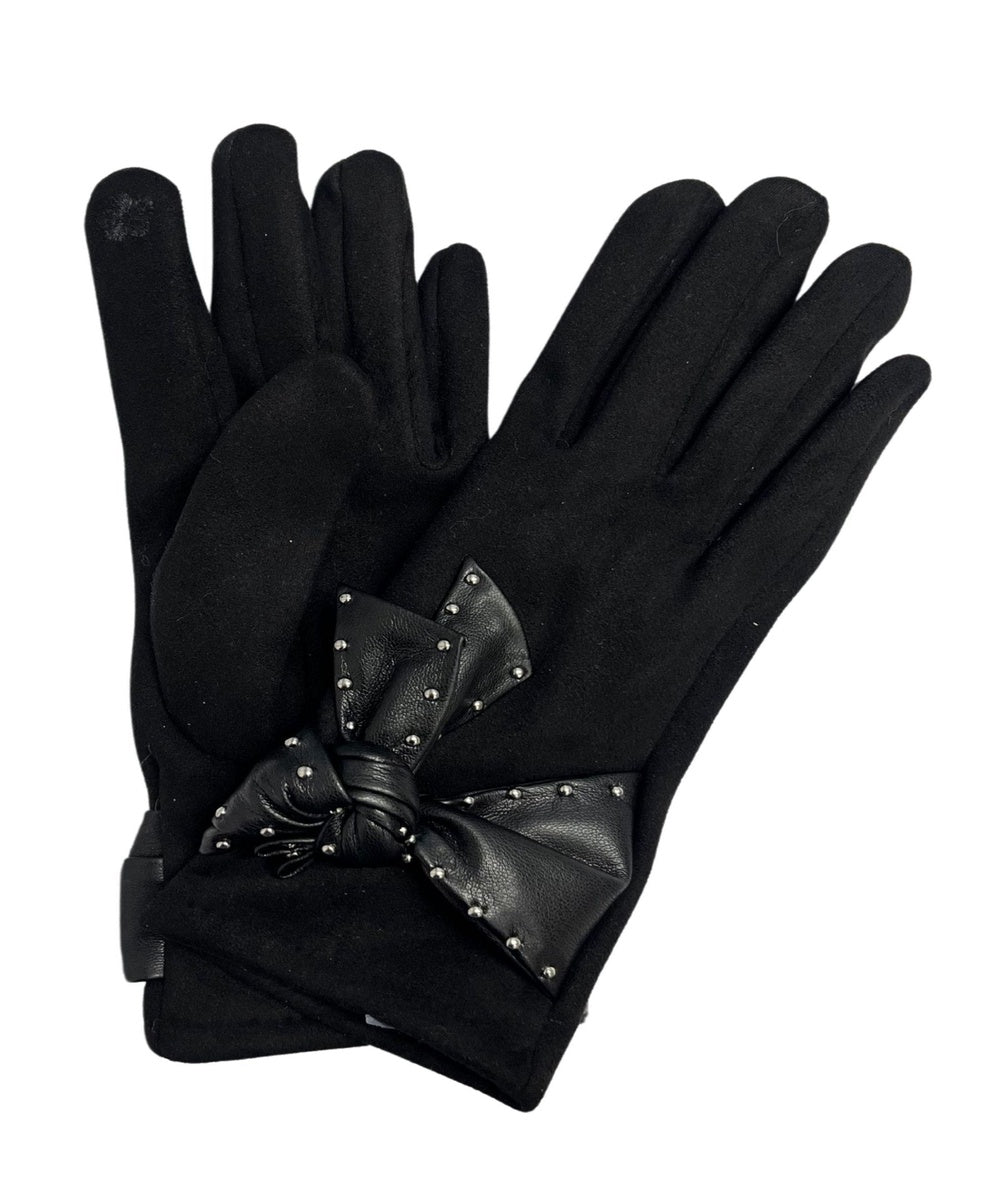  Marcus Adler Suede Bow Glove - Olive - Bonton