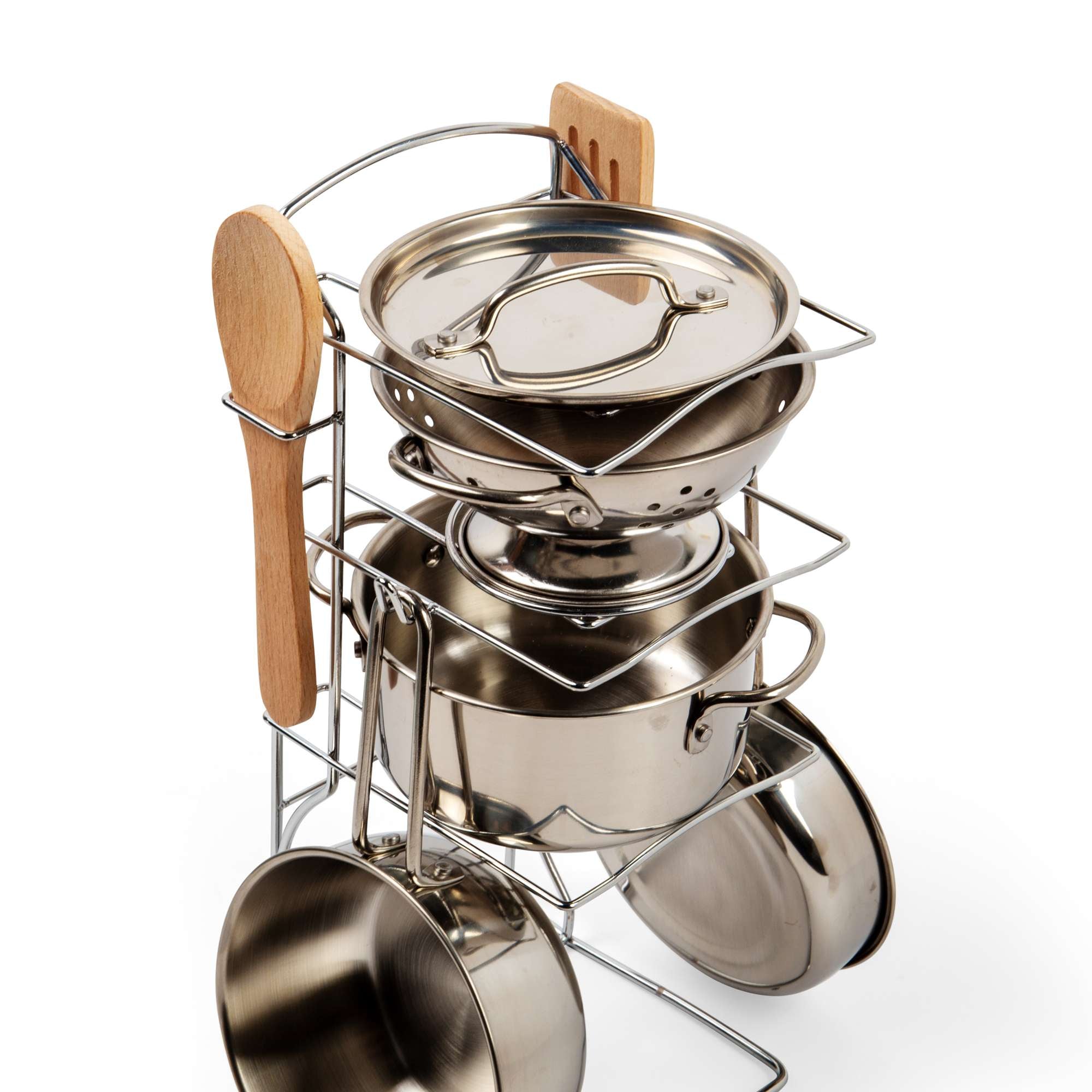  Bigjigs Toys Cooking Pot Rack by Bigjigs Toys US - Default Title - Bonton