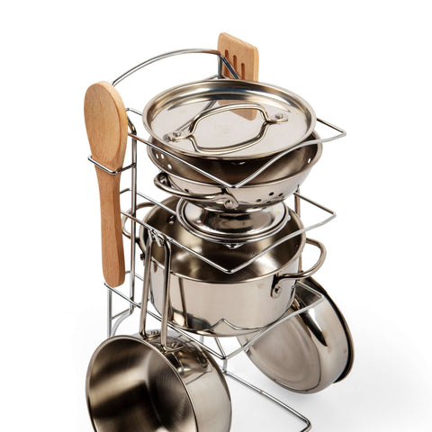 Cooking Pot Rack by Bigjigs Toys US