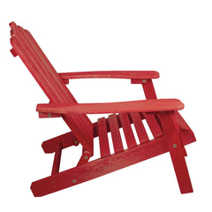 36" Red Classic Folding Wooden Adirondack Chair