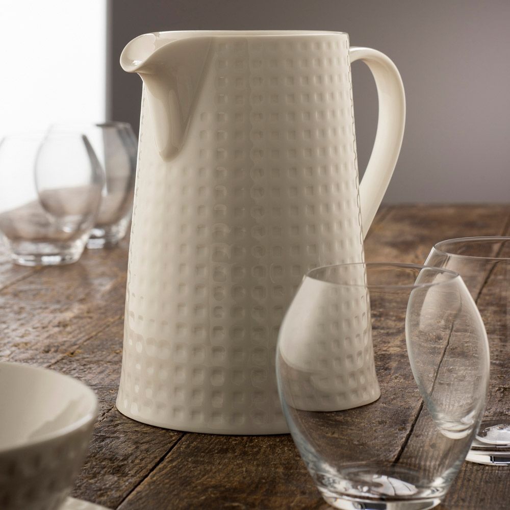  Belleek Living Grafton Water Pitcher - Ivory - Bonton